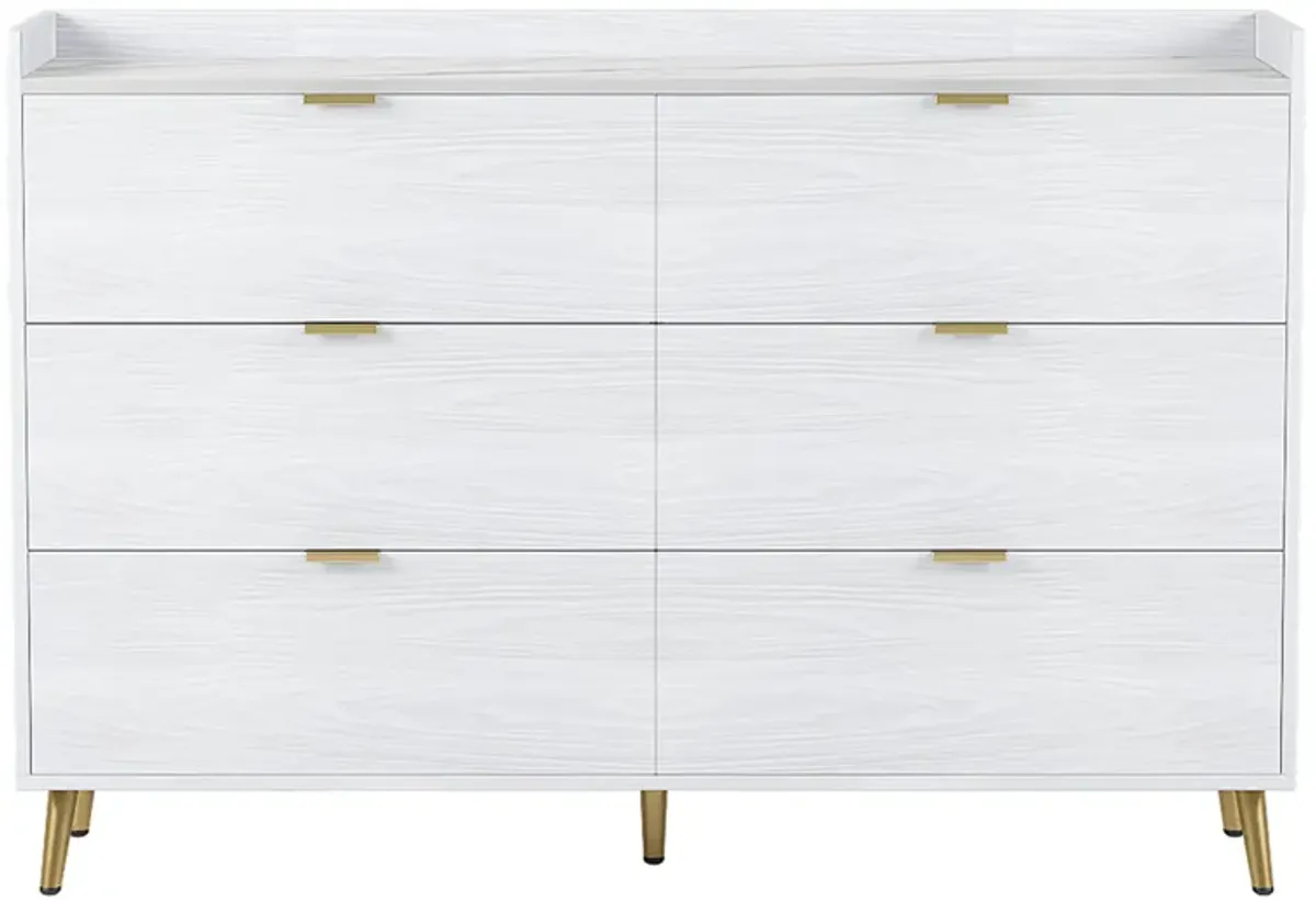 Merax Mordern Storage Cabinet 6-Drawer Dresser