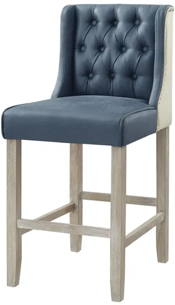 Rustic Manor Shyann Leather PU Counter Stool (Set of 2)