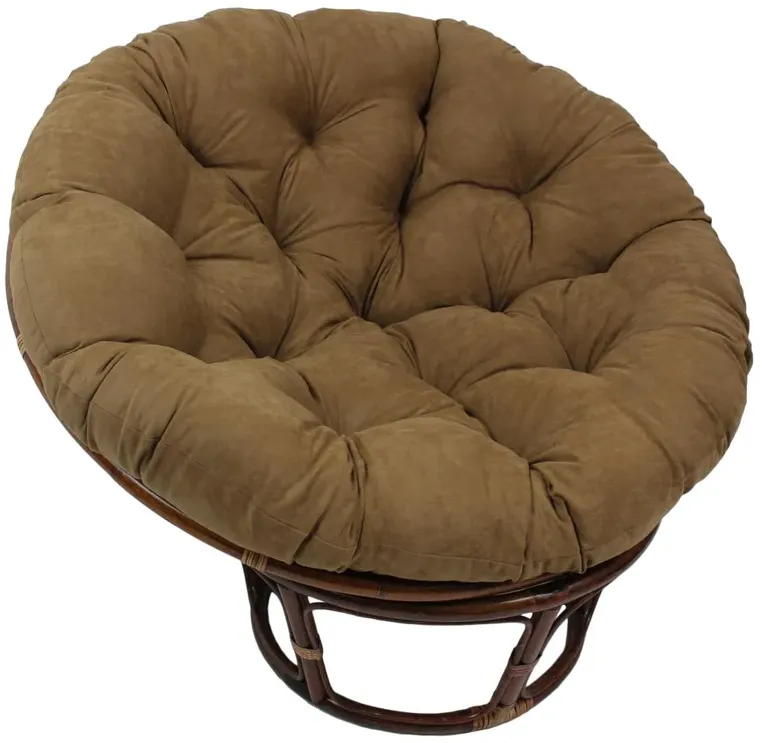 Blazing Needles 52-inch Solid Microsuede Papasan Cushion (Fits 50-inch Papasan Frame)  93302-52-MS-CM