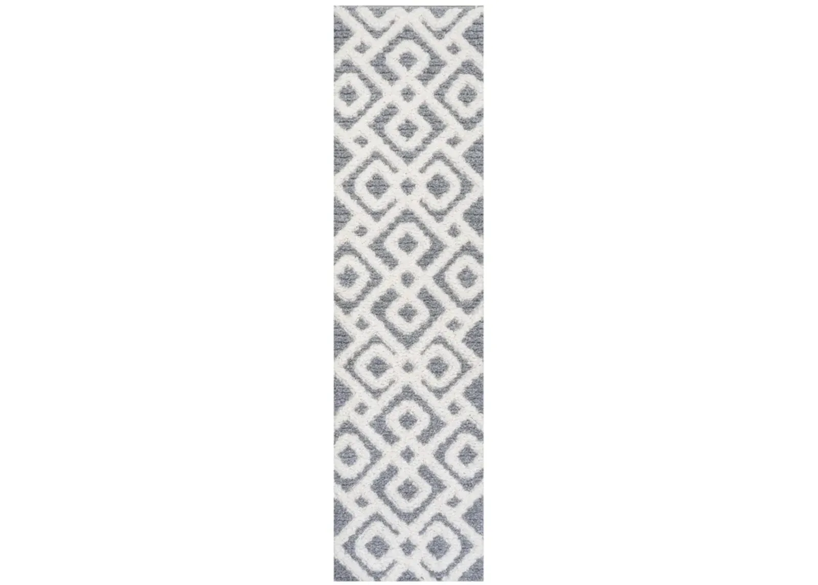 Astrid Retro Trellis High-Low Area Rug