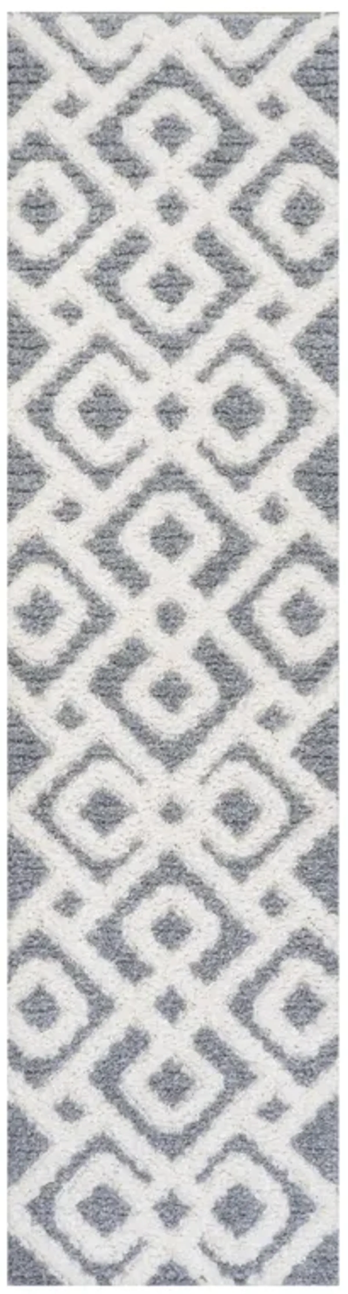 Astrid Retro Trellis High-Low Area Rug