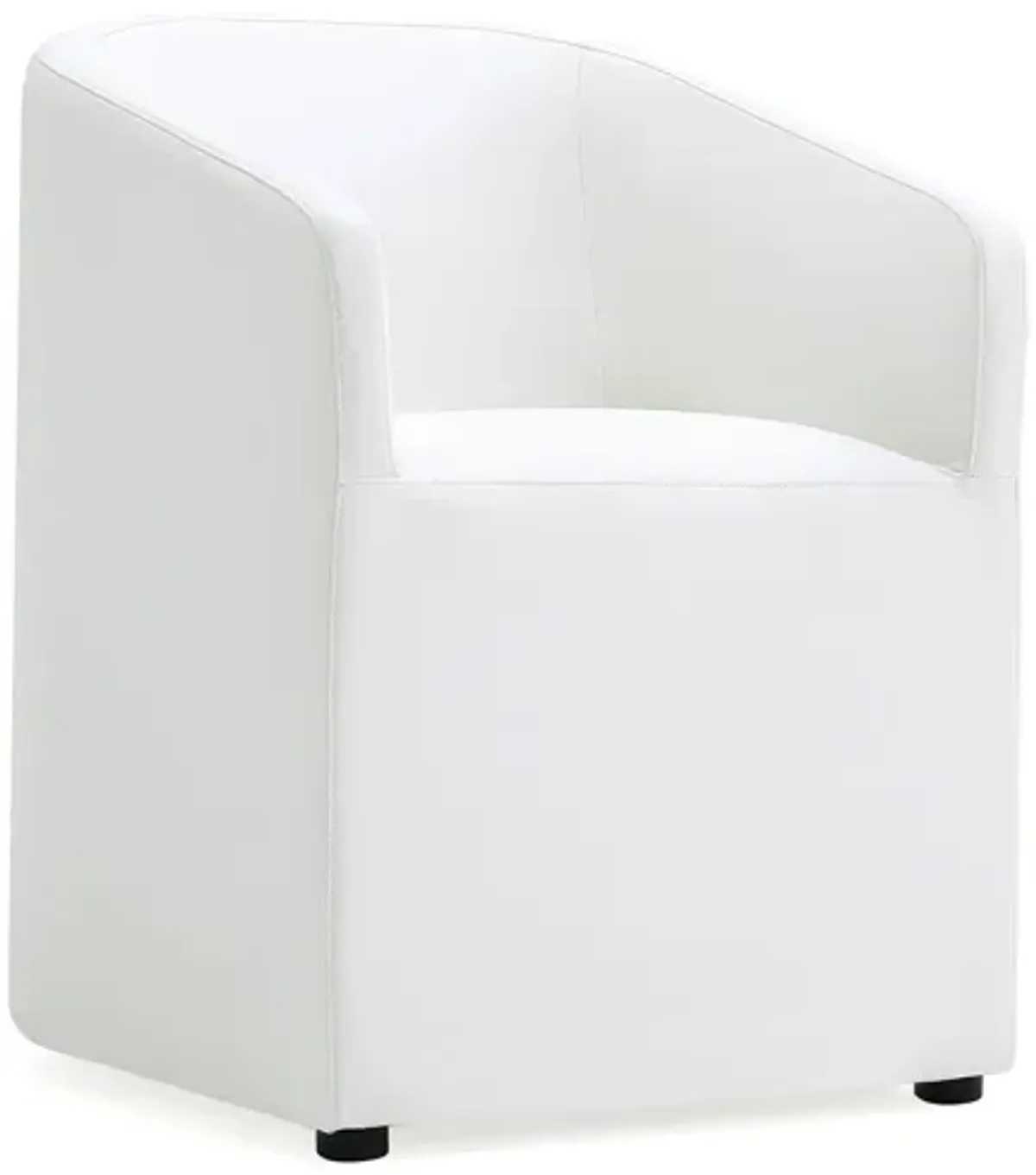 Anna Round Dining Arm Chairs in Cream (Set of 2)