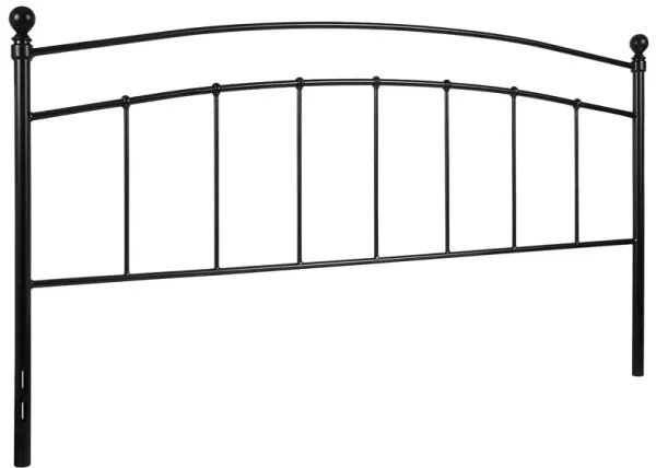 Flash Furniture Woodstock Decorative Black Metal King Size Headboard