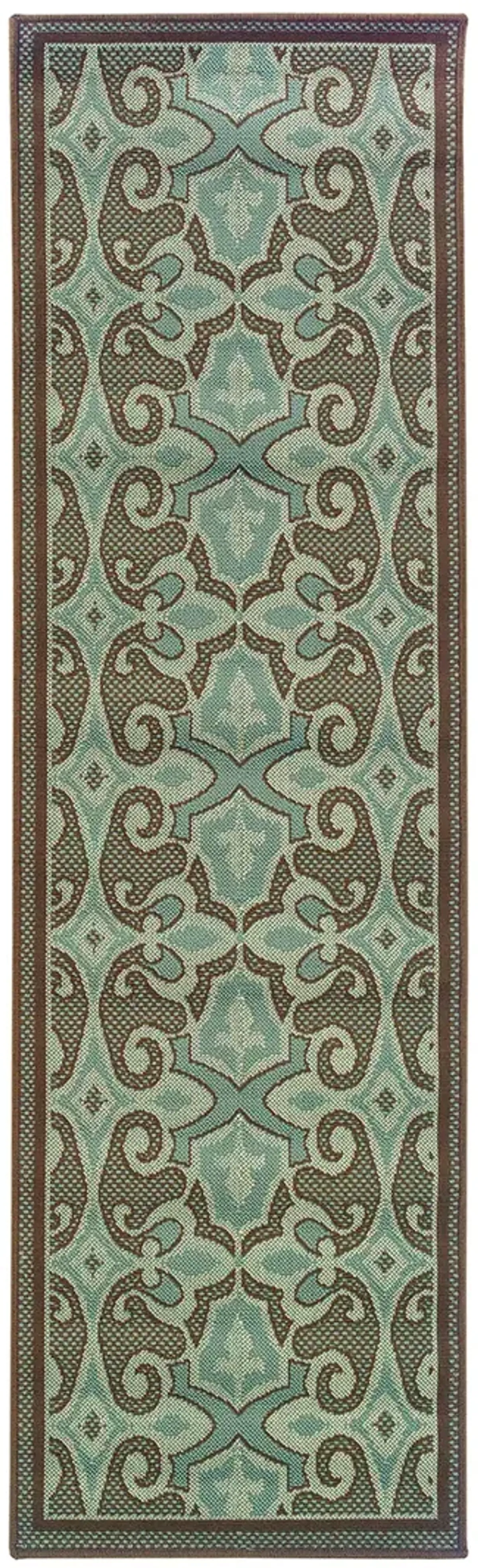 Montego 2'3" x 7'6" Blue Rug