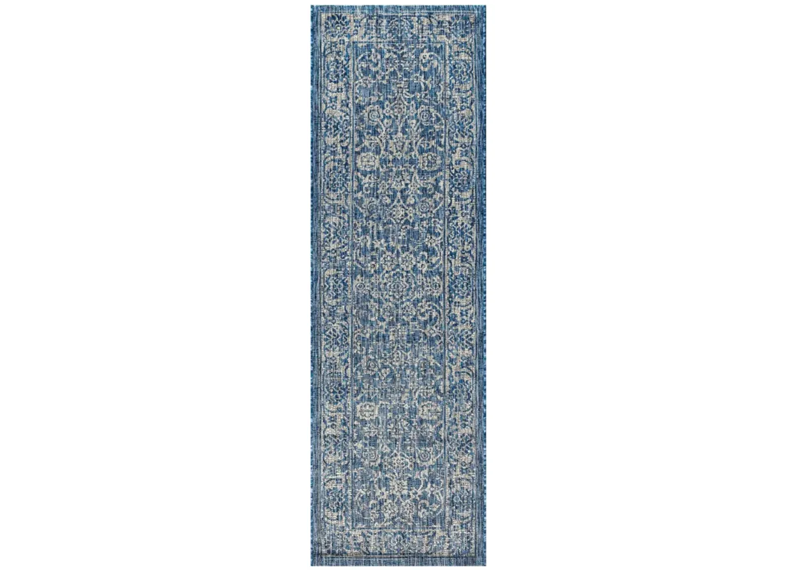 Tela Bohemian Textured Weave Floral Indoor/Outdoor Area Rug