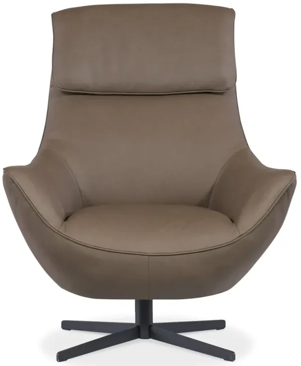 Hughes Brown Swivel Chair