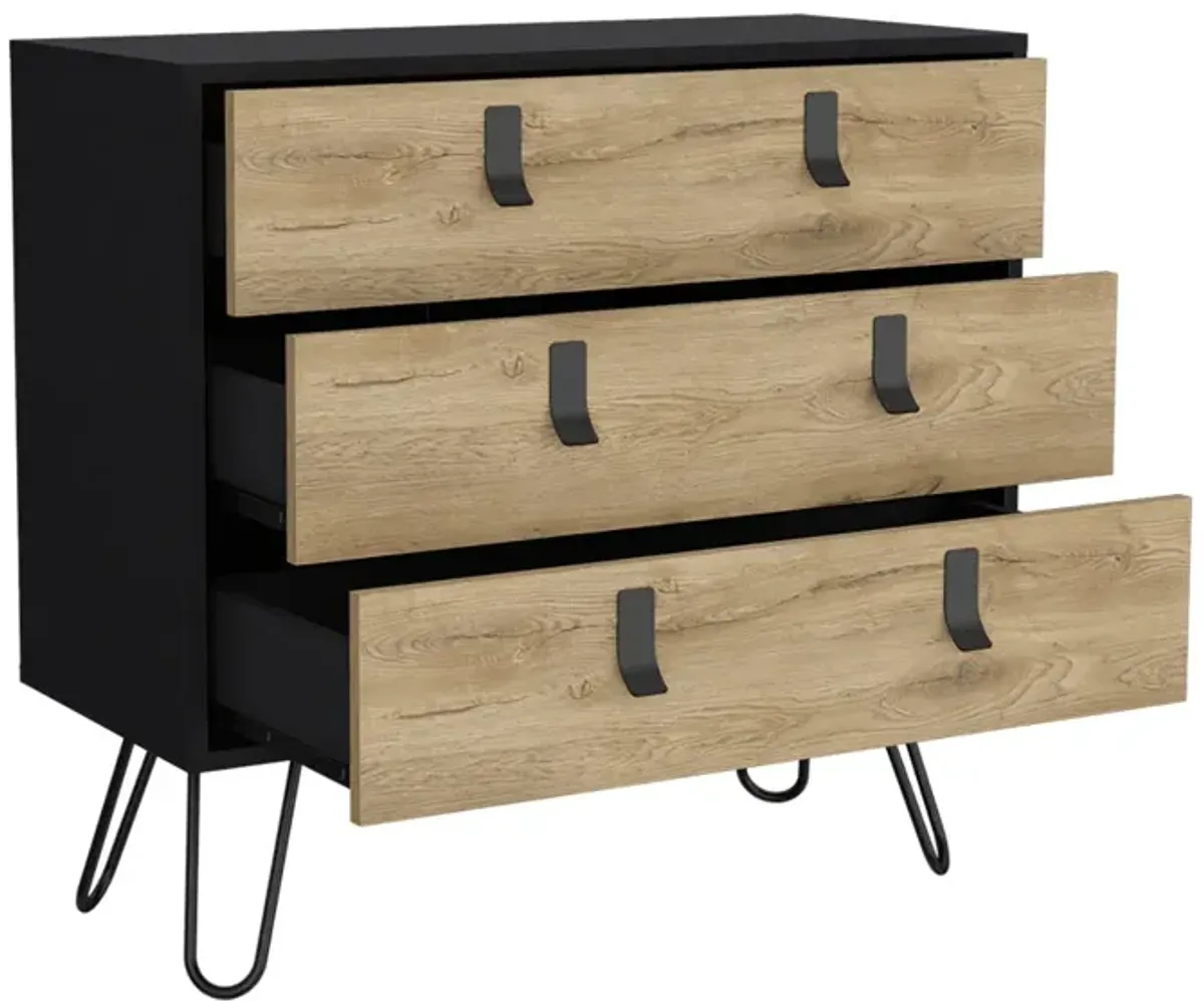 Dresser Magness, Bedroom, Black / Macadamia