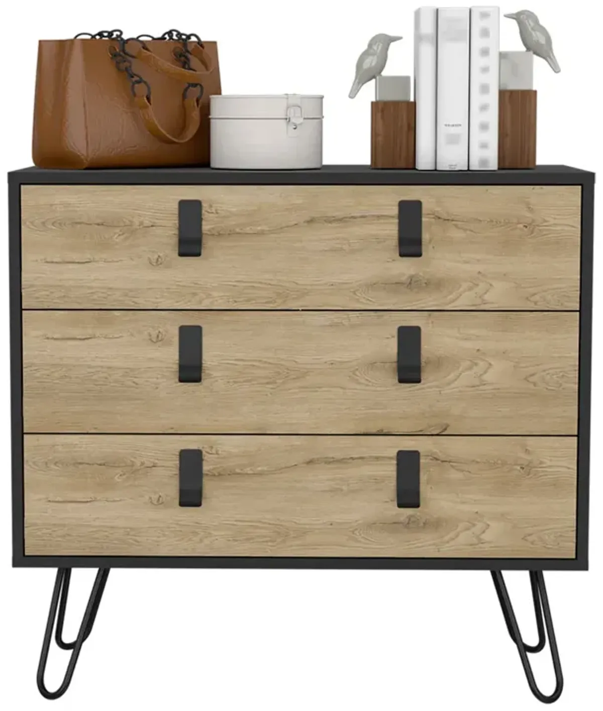 Dresser Magness, Bedroom, Black / Macadamia