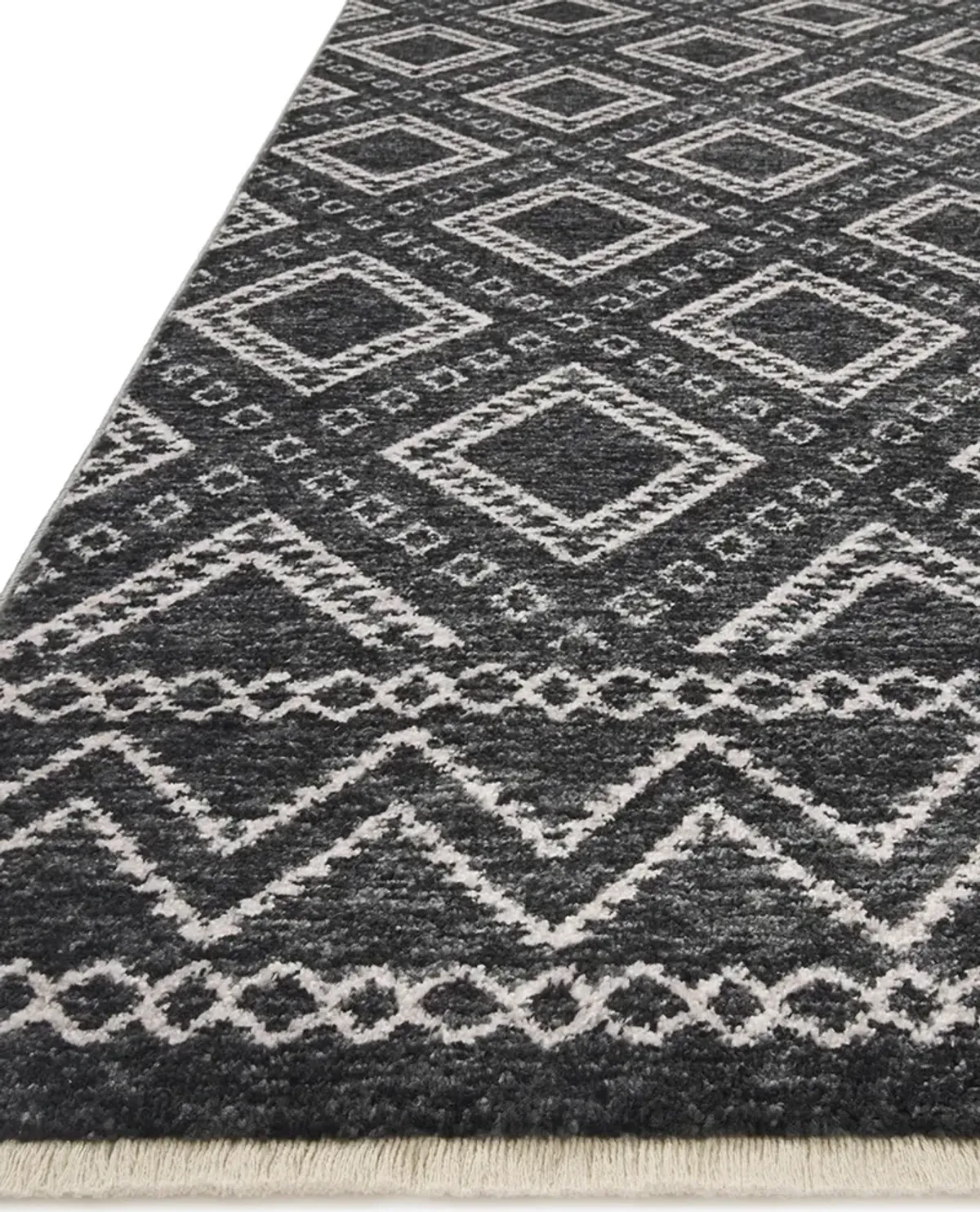 Vance VAN05 Charcoal/Dove 7'10" x 10' Rug by Loloi II