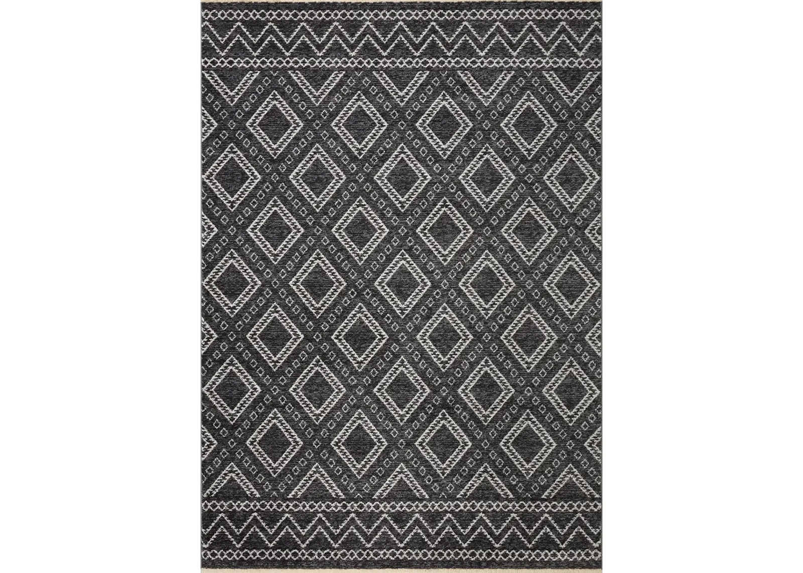 Vance VAN05 Charcoal/Dove 7'10" x 10' Rug by Loloi II