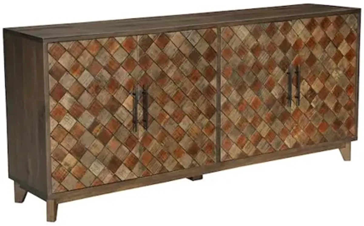 Taran Designs Renith 4-door Solid Wood Sideboard