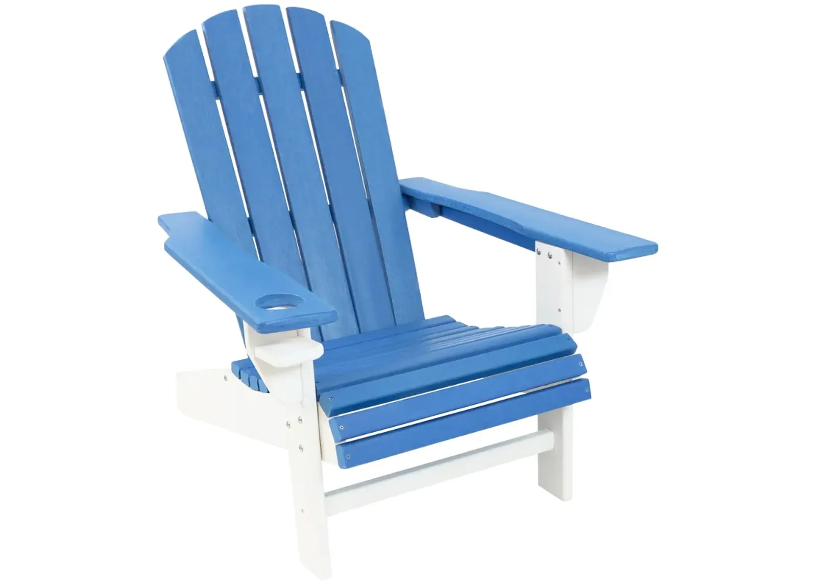 Sunnydaze All-Weather Adirondack Chair with Drink Holder