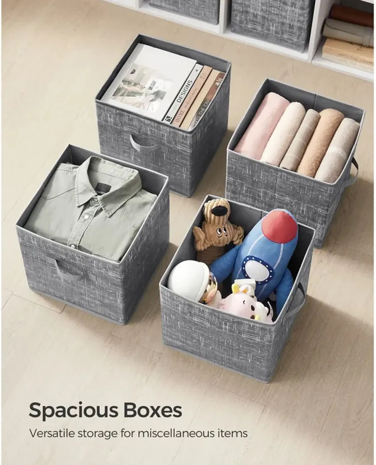 Non-Woven Fabric Storage Cubes with Double Handles