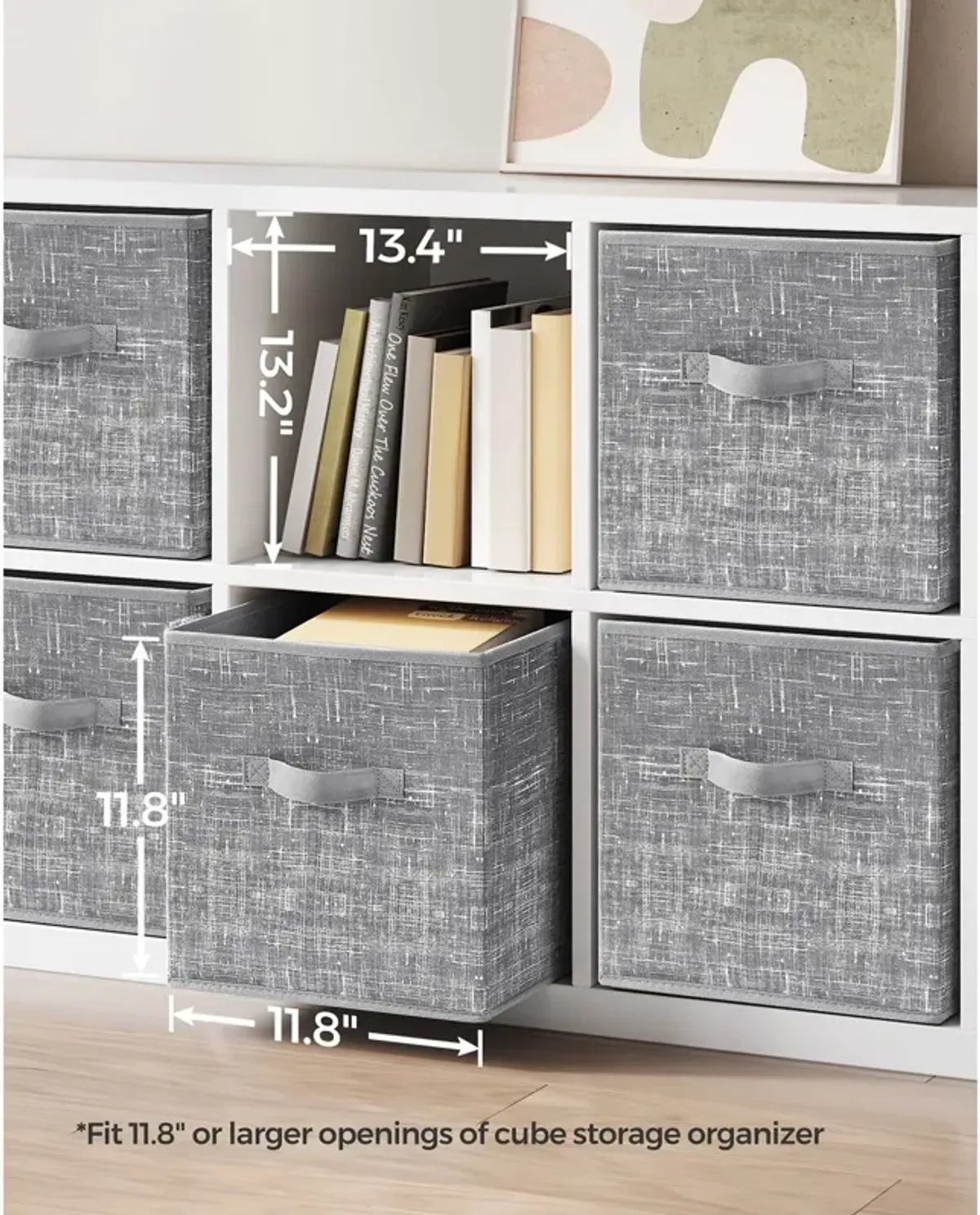 Non-Woven Fabric Storage Cubes with Double Handles