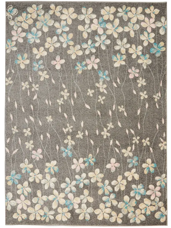 Tranquil TRA04 Gray/Beige 2'3" x 7'3" Rug