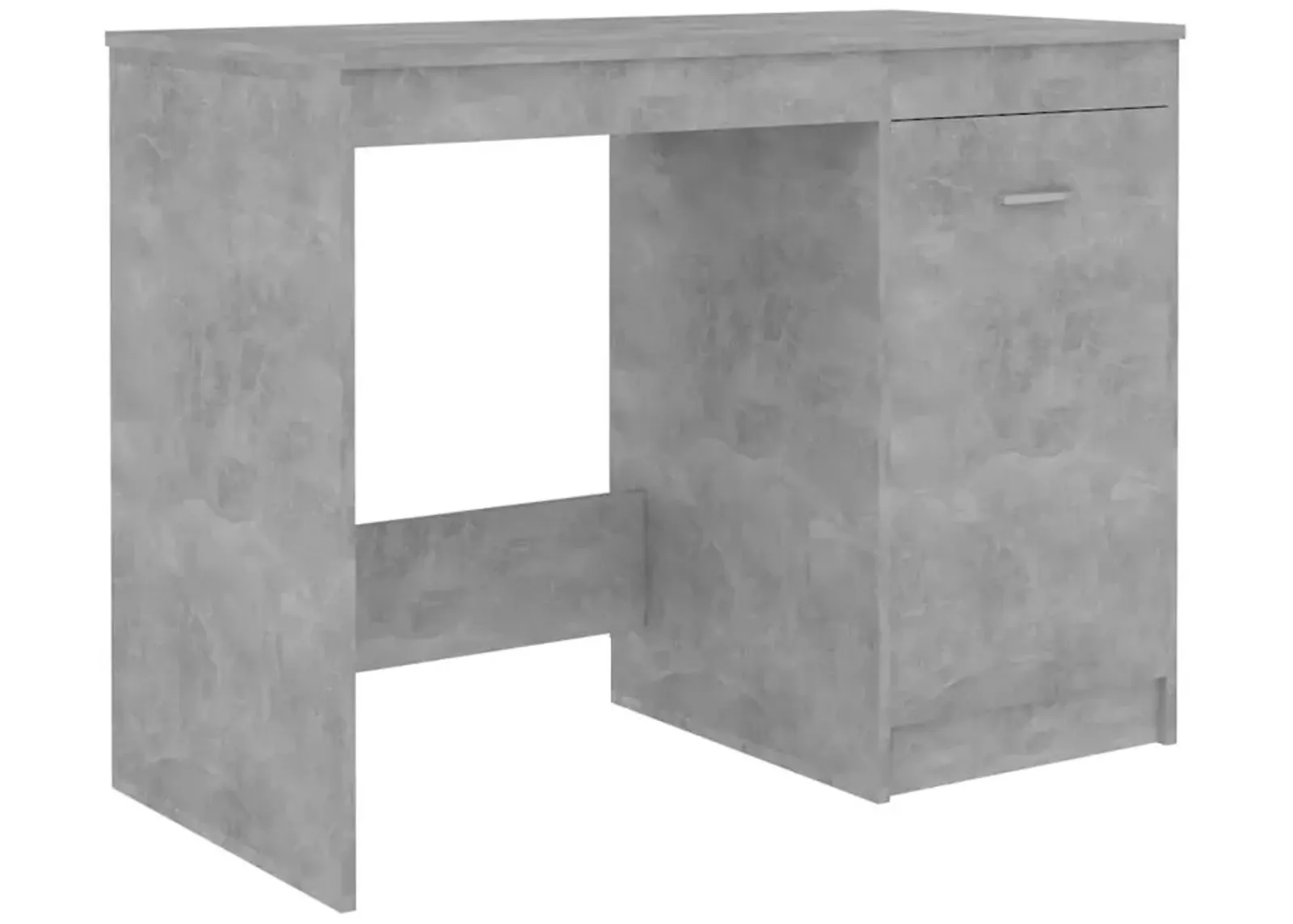 vidaXL Desk Gray 39.4"x19.7"x29.9" Chipboard, 801800