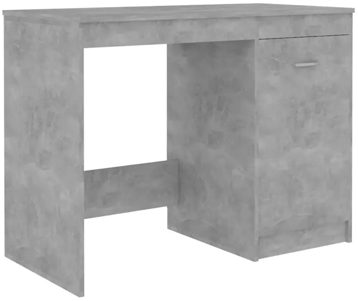 vidaXL Desk Gray 39.4"x19.7"x29.9" Chipboard, 801800