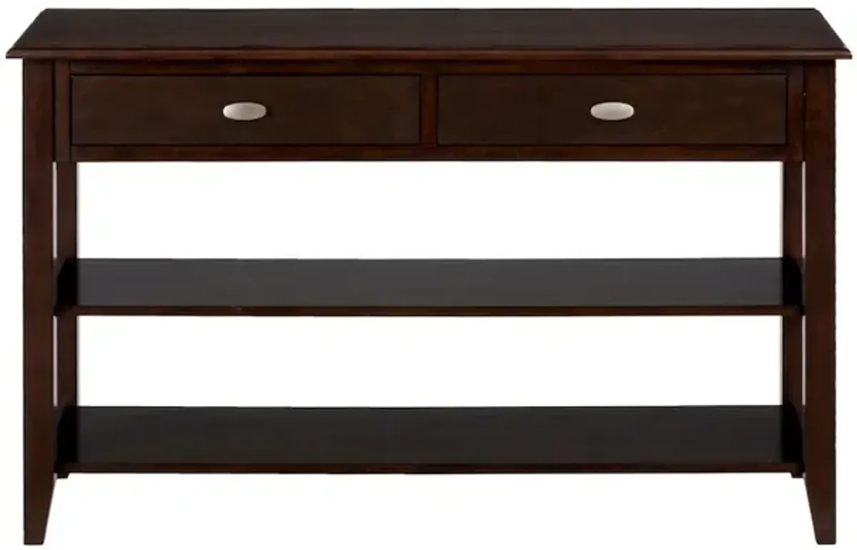 Jofran Merlot Warm Contemporary 48 Sofa Table