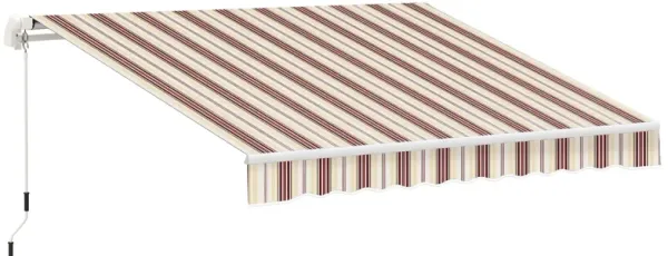 Crimson Yard Cover: 13x8 Adjustable Retractable Patio Awning