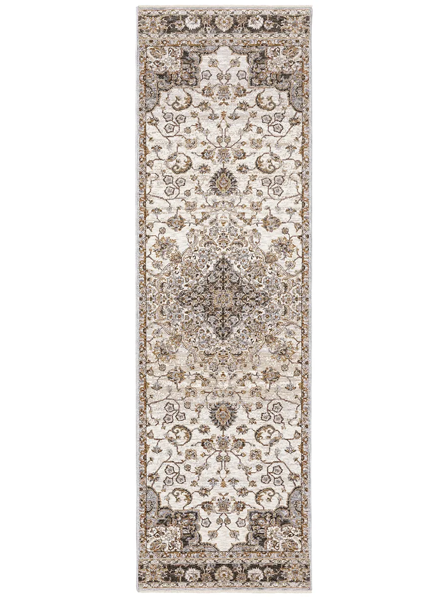 Maharaja 2'3" x 7'6" Ivory Rug