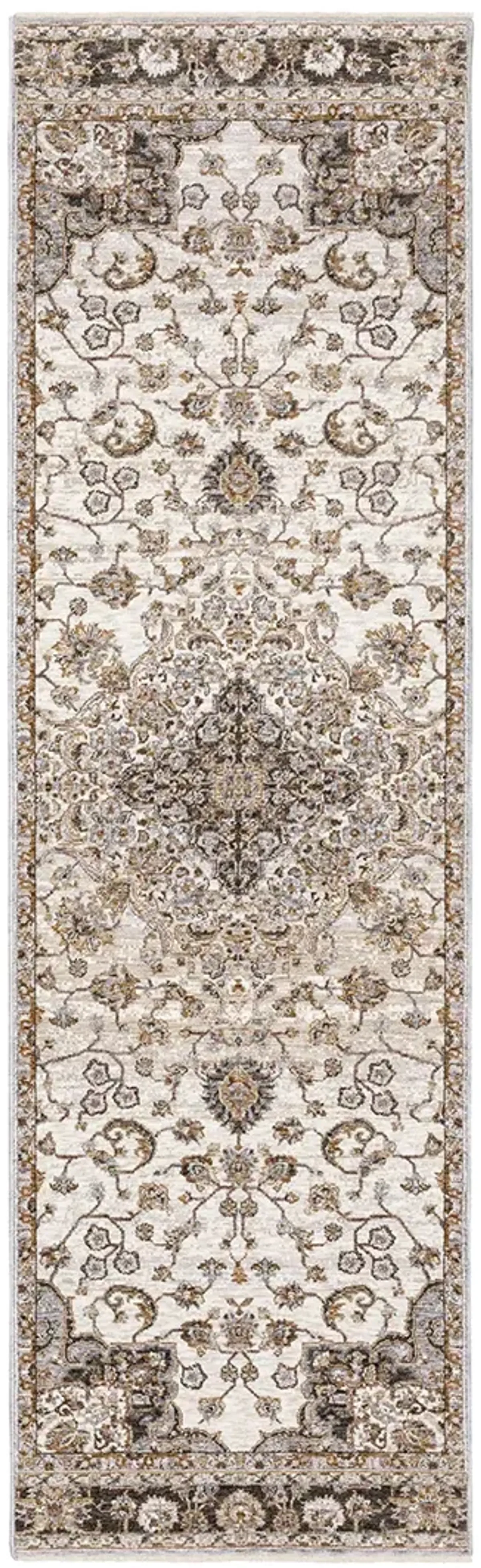 Maharaja 2'3" x 7'6" Ivory Rug