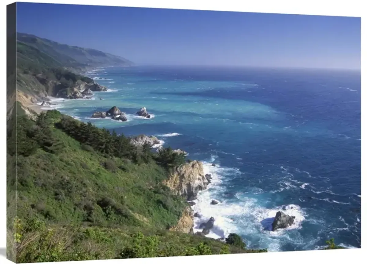 Big Sur coast from near Grimes Point, California-Canvas Art-32x24