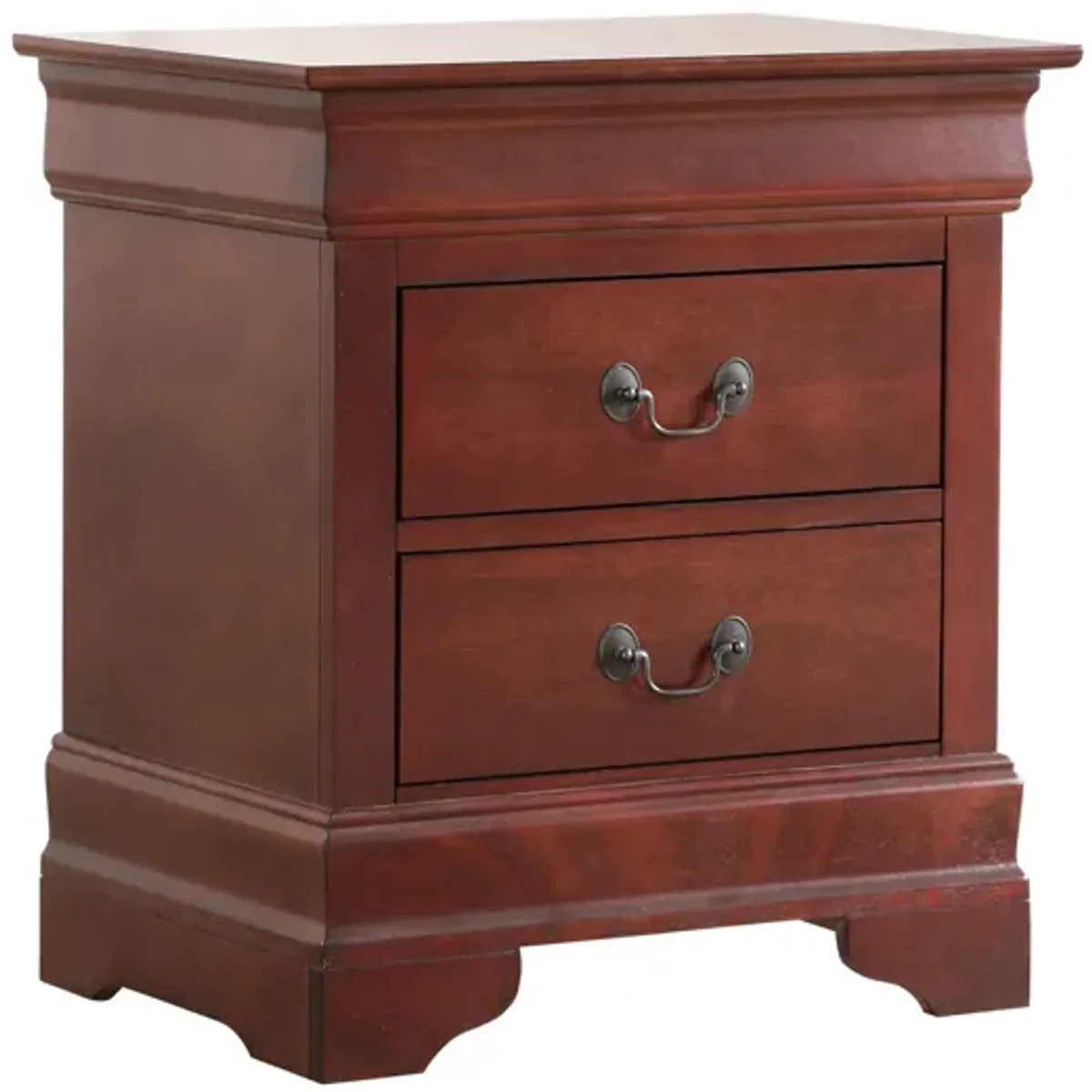 Louis Philippe 2-Drawer Nightstand (24 in. H X 22 in. W X 16 in. D)