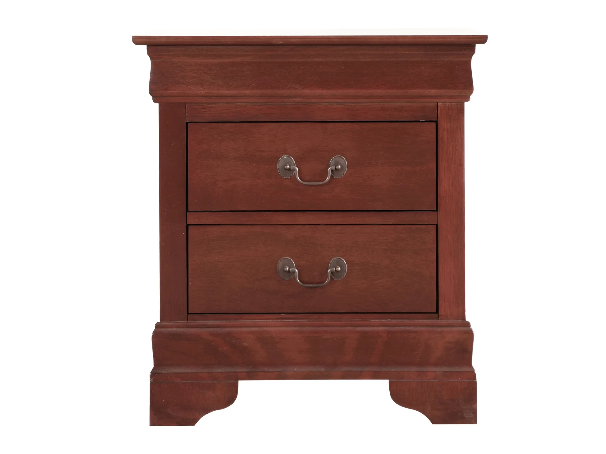 Louis Philippe 2-Drawer Nightstand (24 in. H X 22 in. W X 16 in. D)
