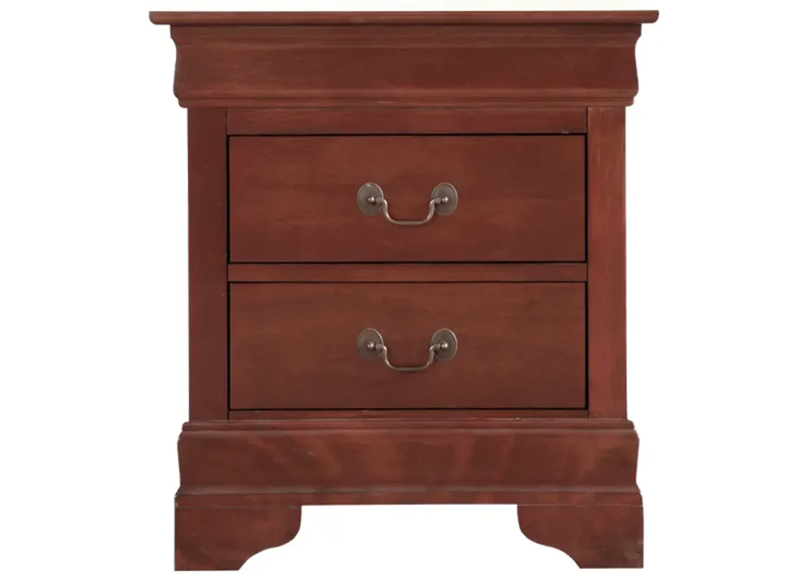 Louis Philippe 2-Drawer Nightstand (24 in. H X 22 in. W X 16 in. D)