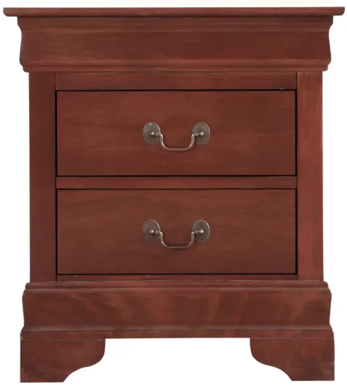 Louis Philippe 2-Drawer Nightstand (24 in. H X 22 in. W X 16 in. D)