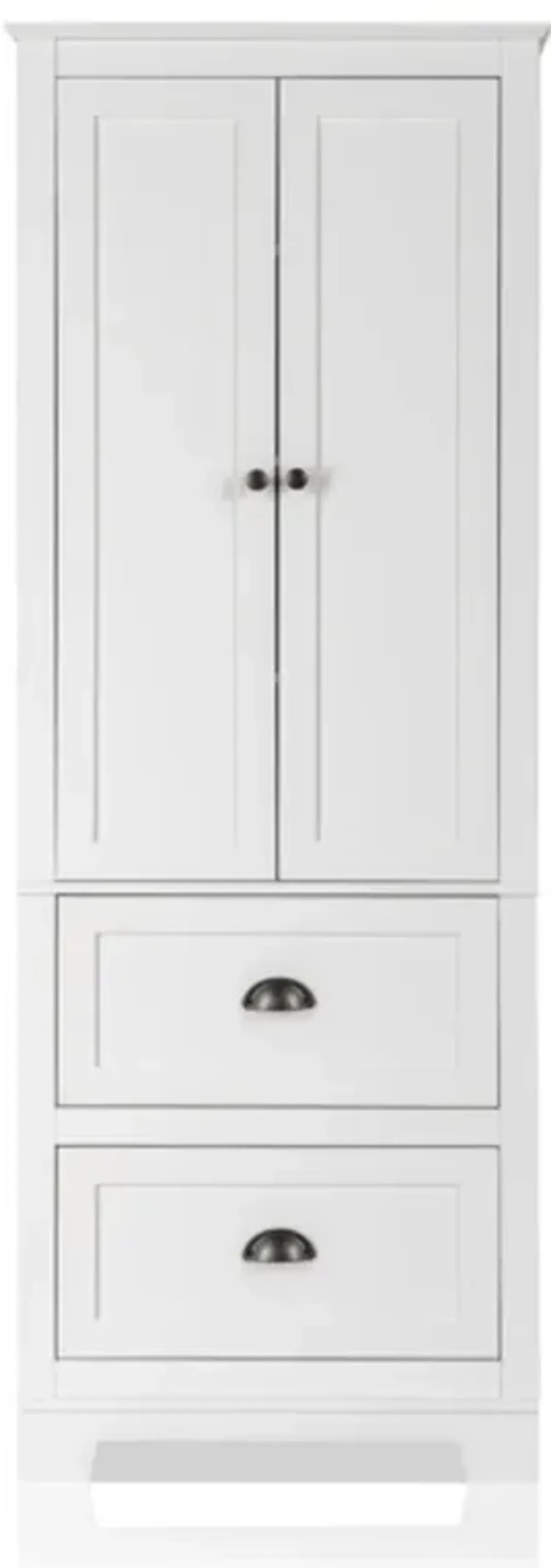 Freestanding Bathroom Cabinet with 2 Doors & 2 Drawers, Waterproof Spray Finish