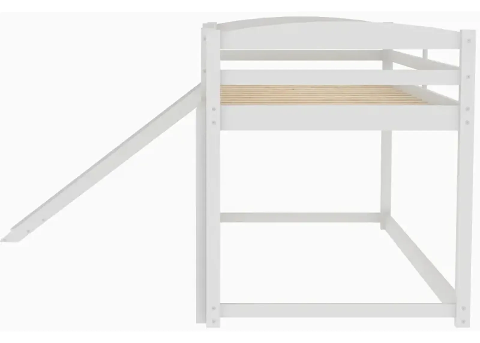 Twin over Twin Bunk Bed with Convertible Slide and Ladder