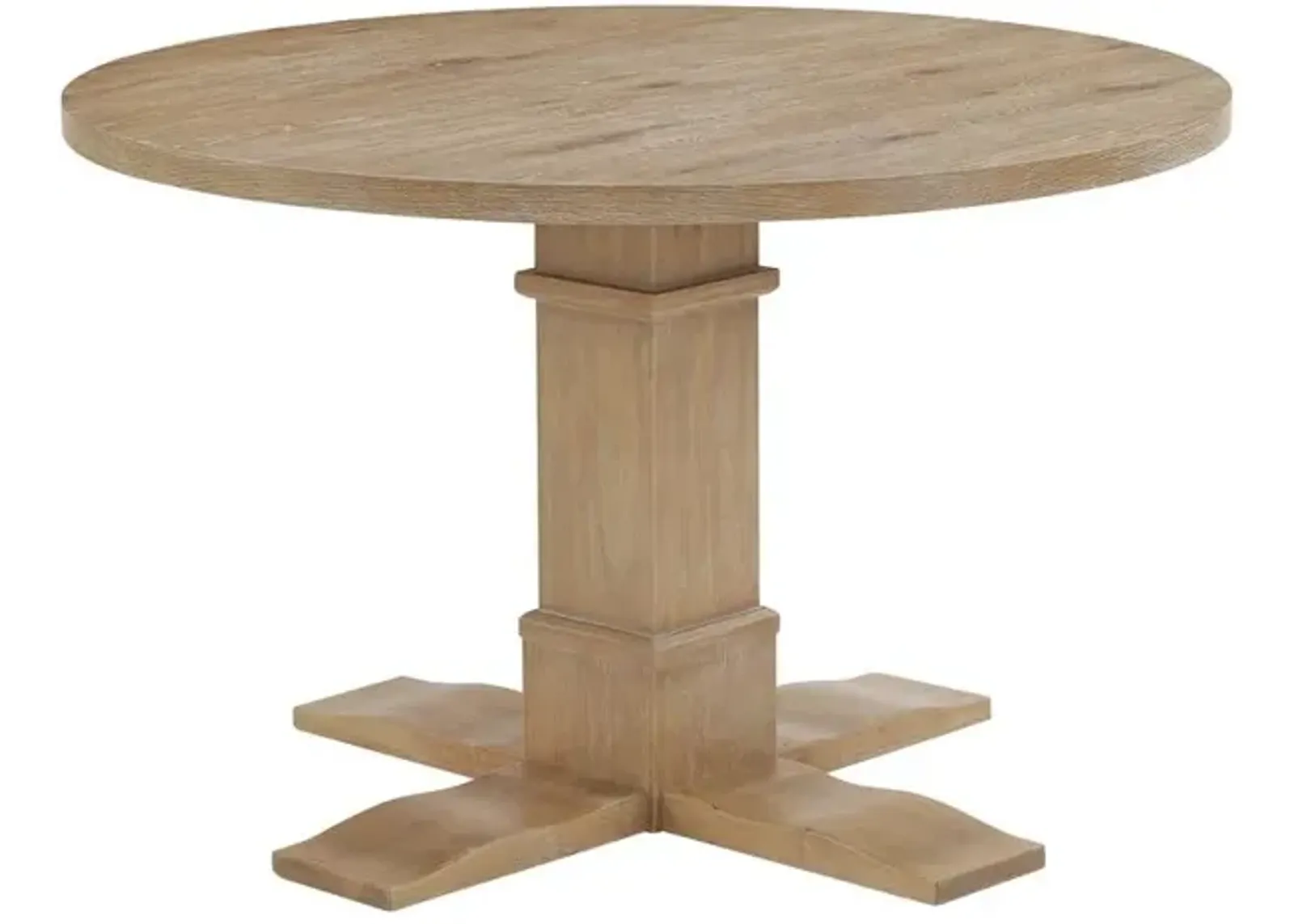 Joanna Round Dining Table Rustic Brown