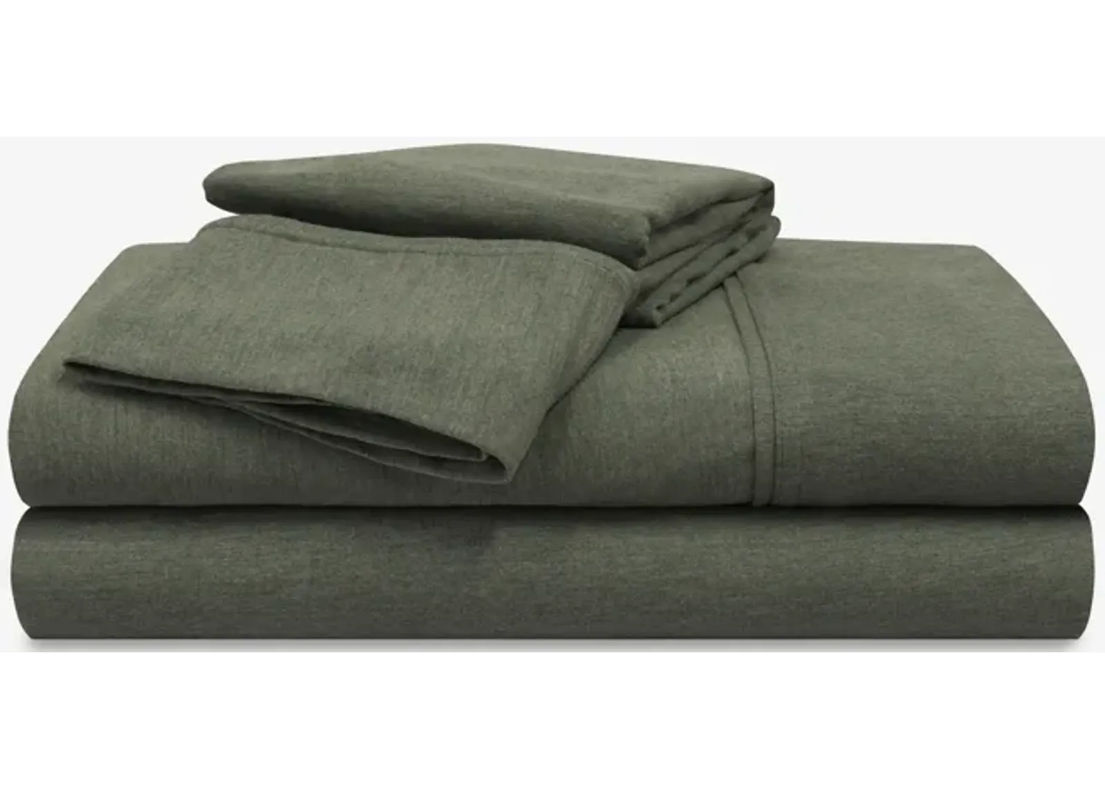 Hyper-Wool King/California King Sheet Set - Forest Green