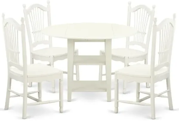 Dining Room Set Linen White