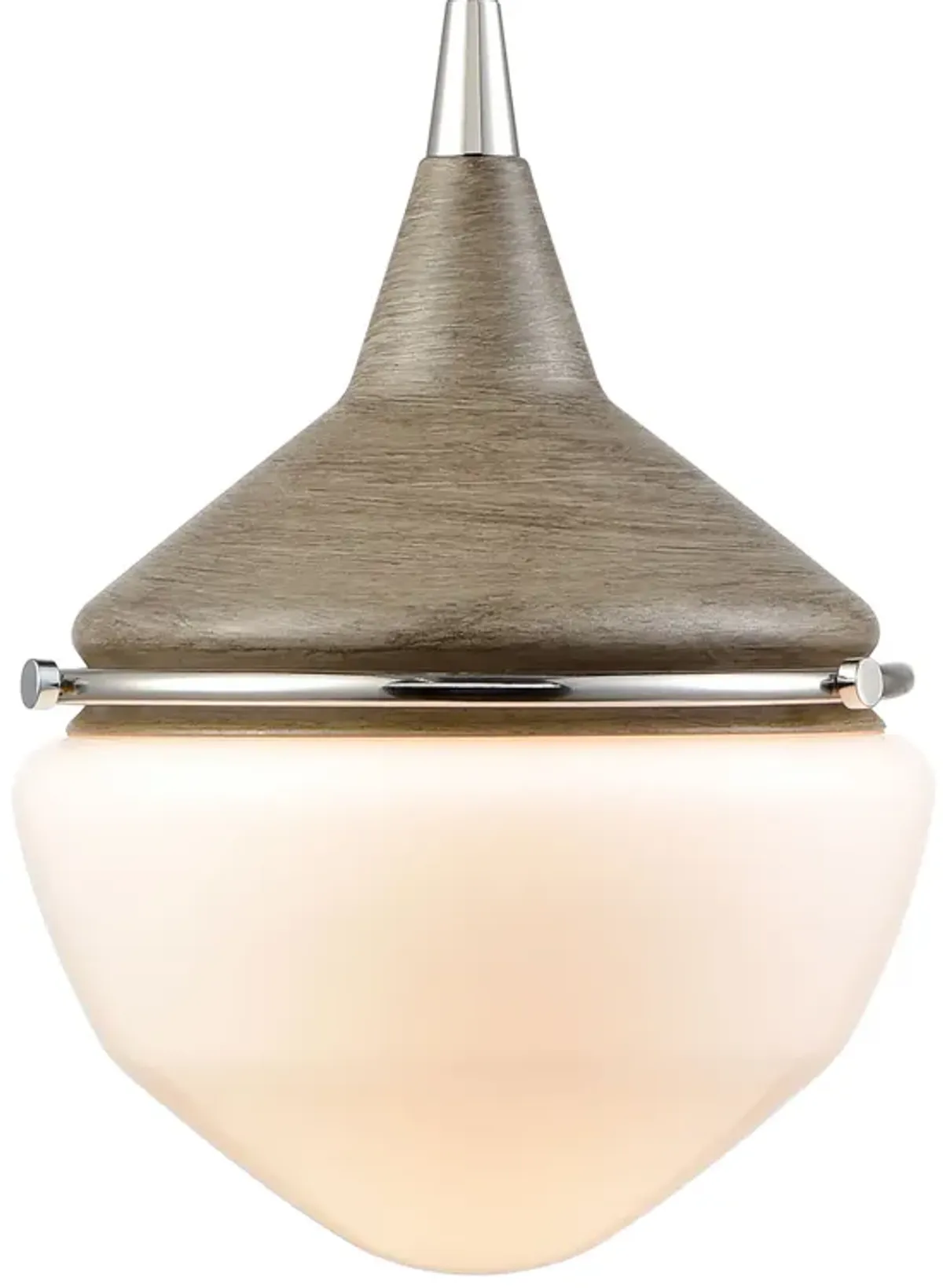 Mid-Century Schoolhouse Small Brown 12'' Wide 1-Light Mini Pendant