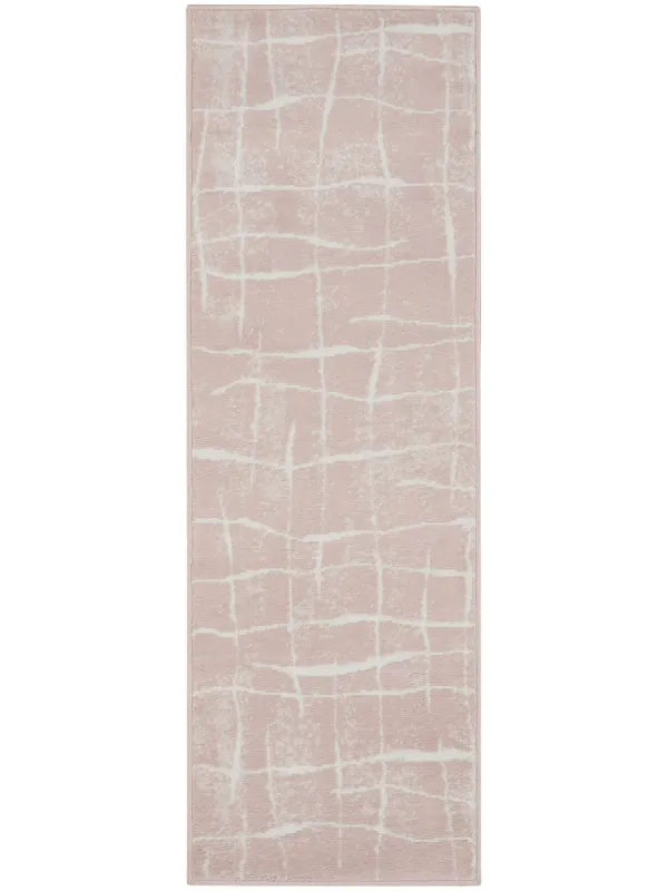 Whimsicle WHS09 Pink/Ivory 2' x 8' Rug
