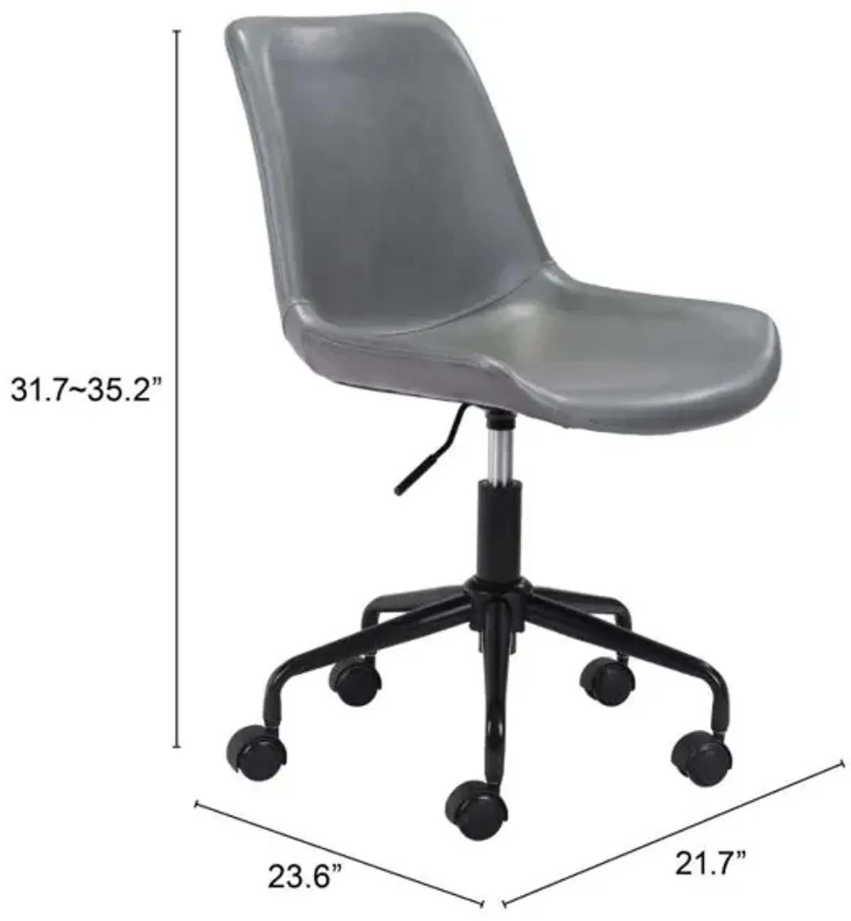 Byron Office Chair Gray