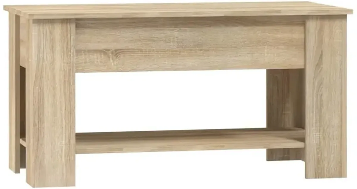 Coffee Table Sonoma Oak 39.8"x19.3"x20.5" Engineered Wood