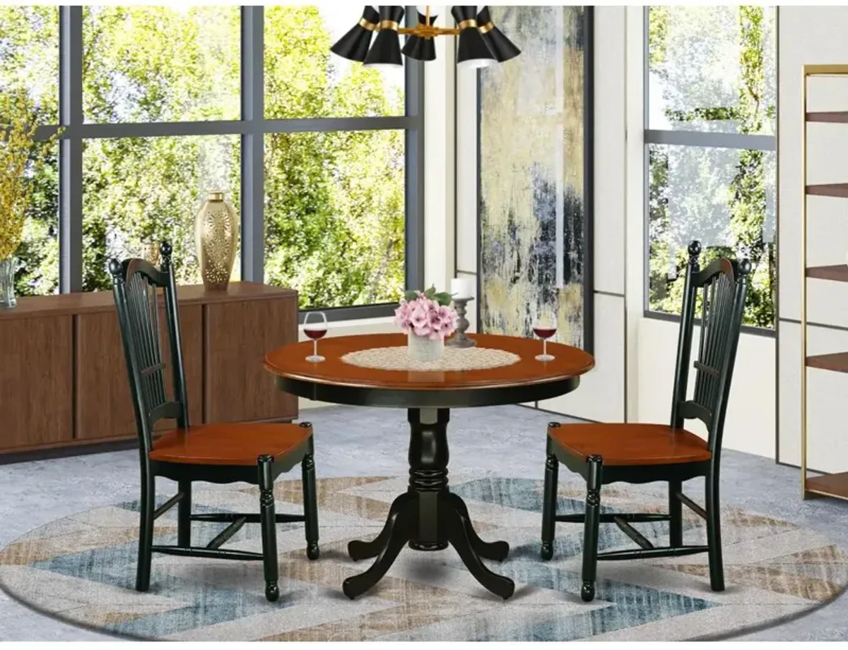 Dining Room Set Black & Cherry