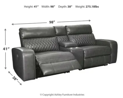 Samperstone 3-Piece Power Reclining Sectional