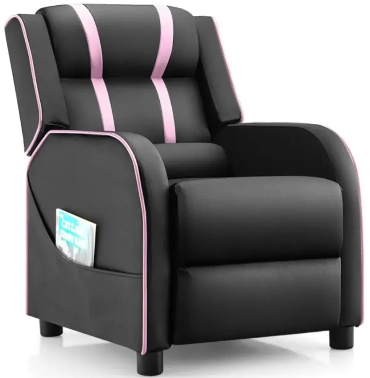 Hivvago Kids Recliner Chair with Side Pockets and Footrest