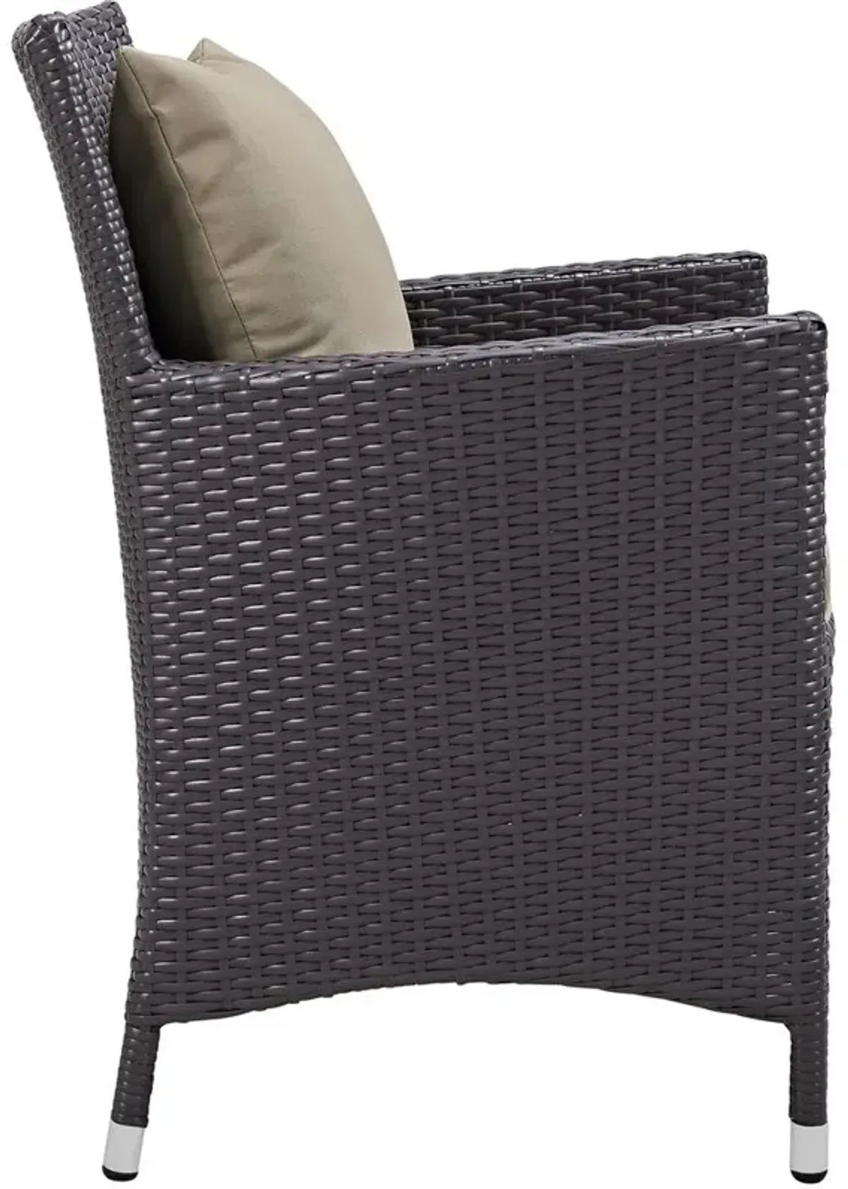 Convene Dining Outdoor Patio Armchair - Espresso Mocha