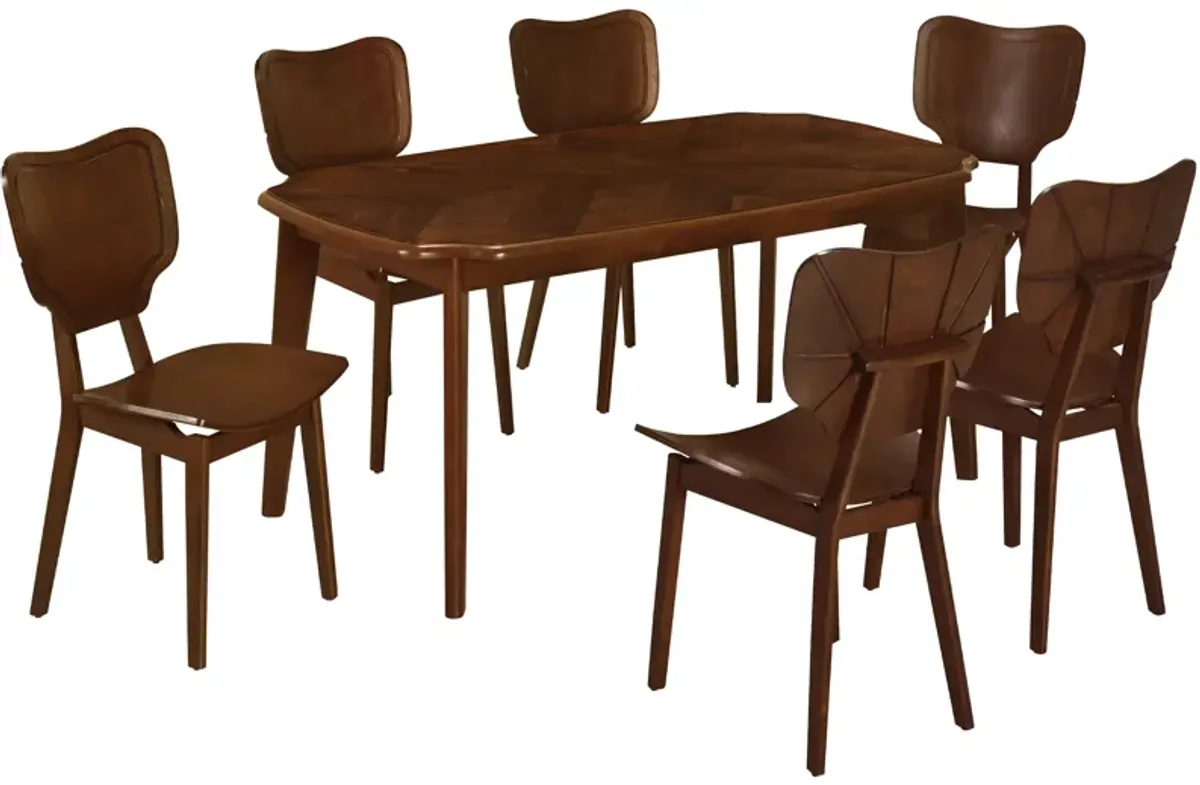 Merax Dining Table with 6 Dining Chairs Dining Set