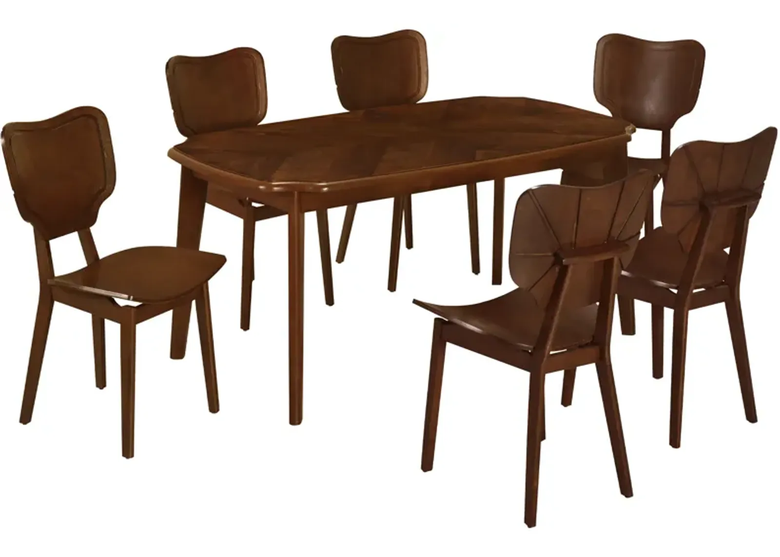 Merax Dining Table with 6 Dining Chairs Dining Set