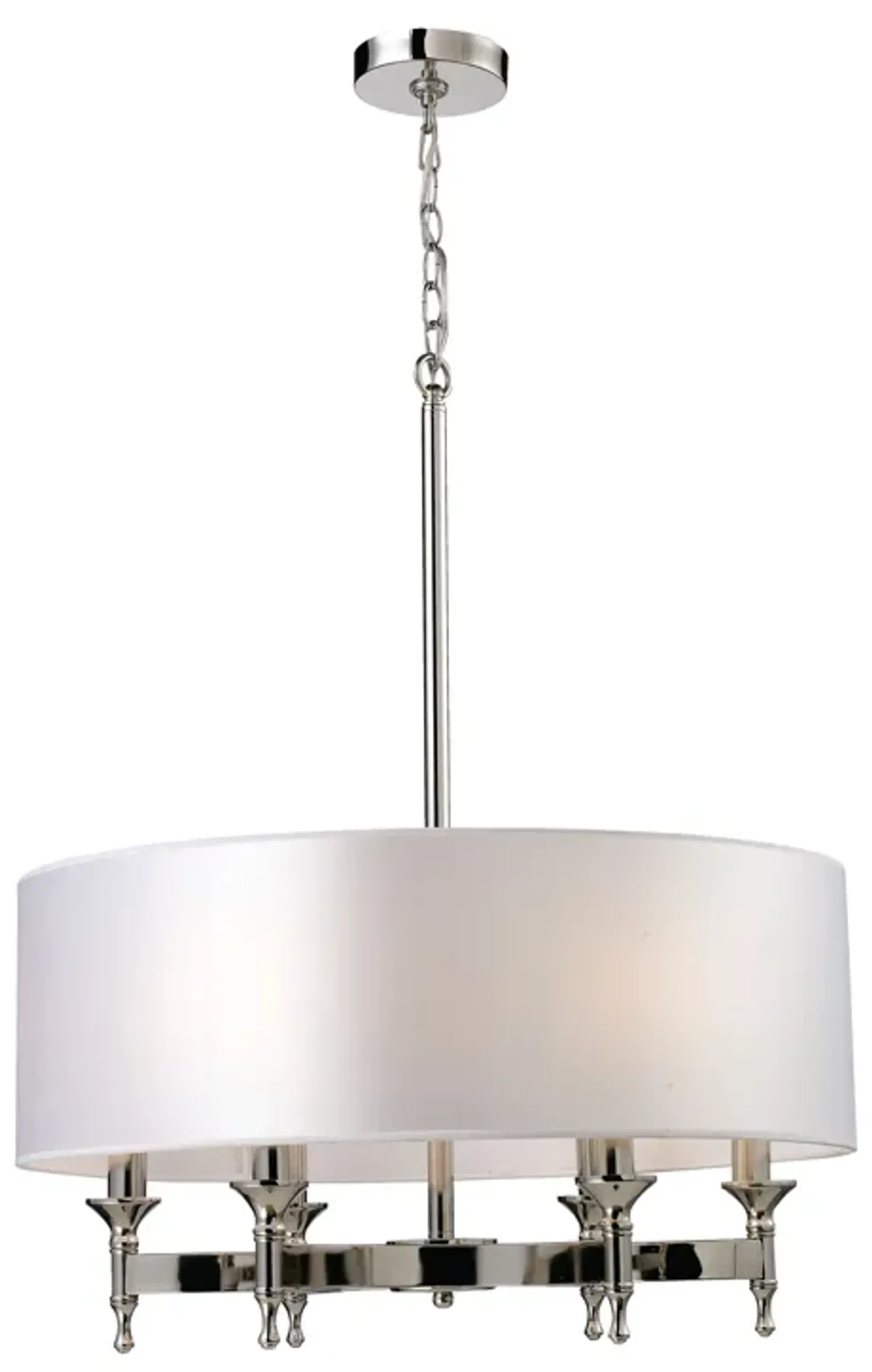 Pembroke 24'' Wide 6-Light Silver Chandelier