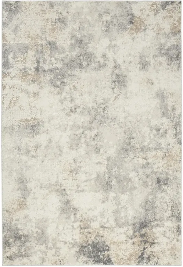 CK005 Enchanting ECH07 Ivory/Gray 5'3" x 7'3" Rug