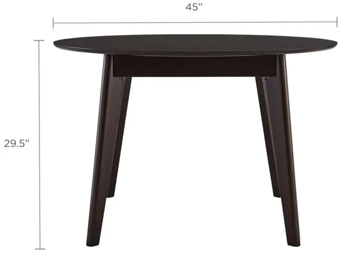 Modway - Vision 45" Round Dining Table Cappuccino