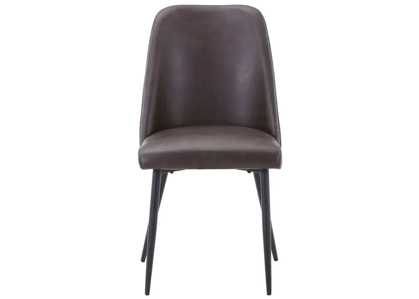 Jofran Maddox Mid-Century Modern Faux Leather Upholstered Dining Chair (Set of 2)