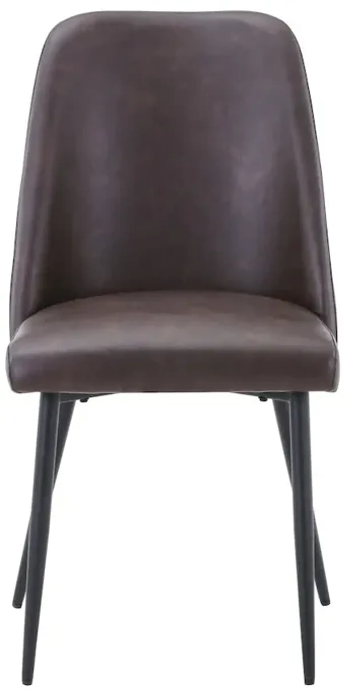 Jofran Maddox Mid-Century Modern Faux Leather Upholstered Dining Chair (Set of 2)